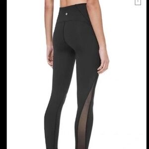 Lululemon Black Leggings 7/8 Length Mesh